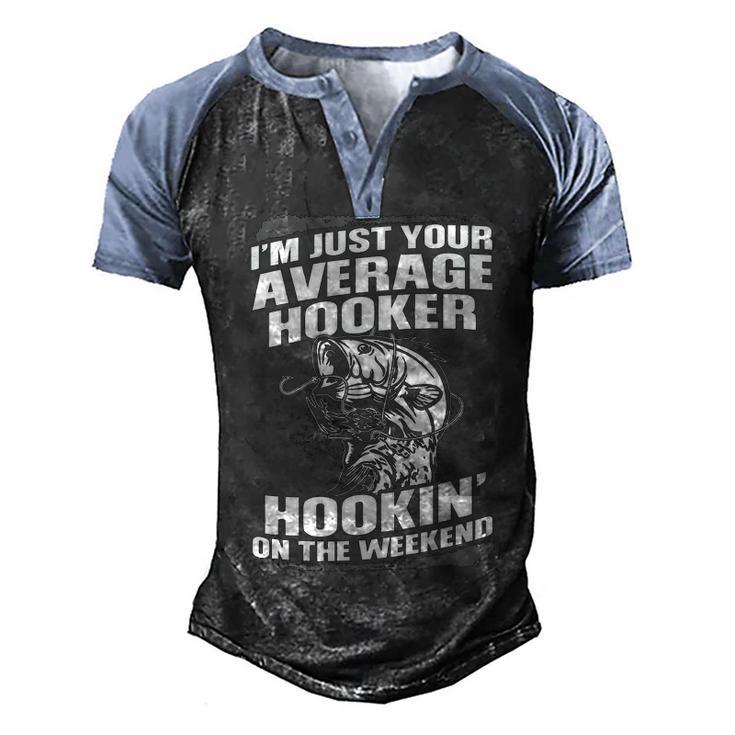 Your Average Hooker Men's Henley Shirt Raglan Sleeve 3D Print T-shirt