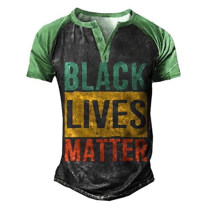 Black History Month Gifts Black Pride Black Lives Matter Men s Henley Shirt Raglan Sleeve 3D Print T shirt Thegiftio UK