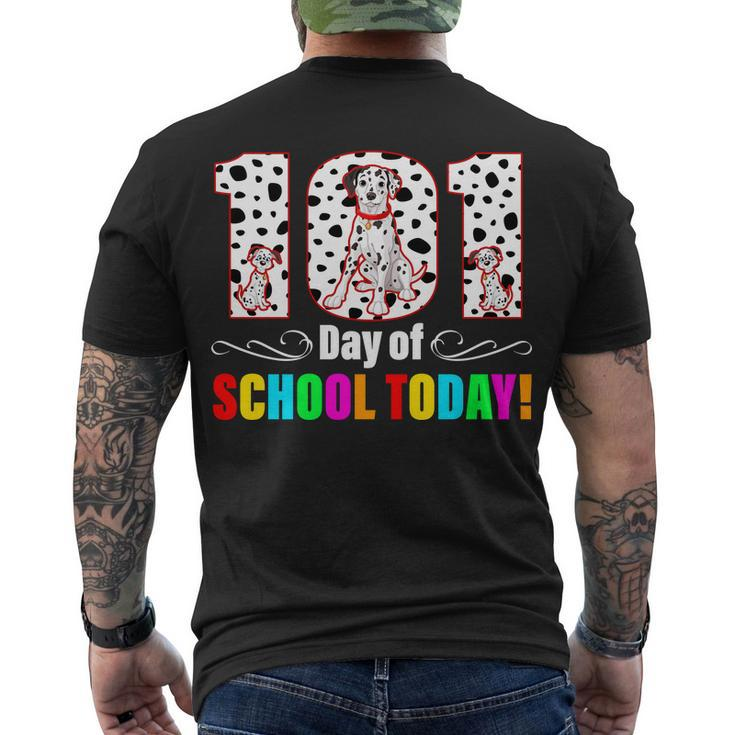 101 Days Of School Dalmatian Dog Cute Men's Crewneck Short Sleeve Back Print T-shirt