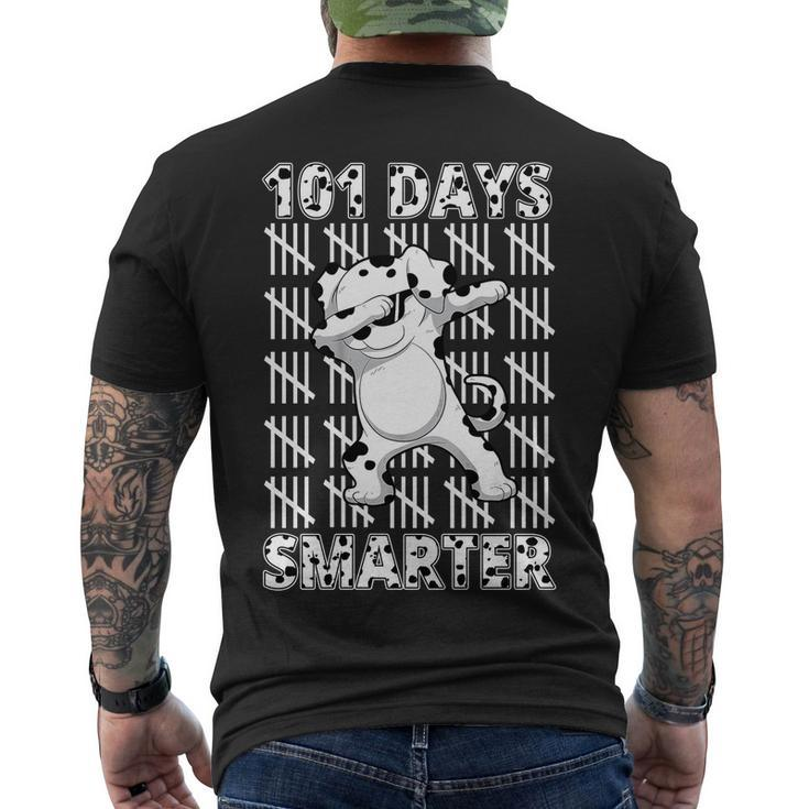 101 Days Smarter Dabbing Dalmatian Dog Men's Crewneck Short Sleeve Back Print T-shirt