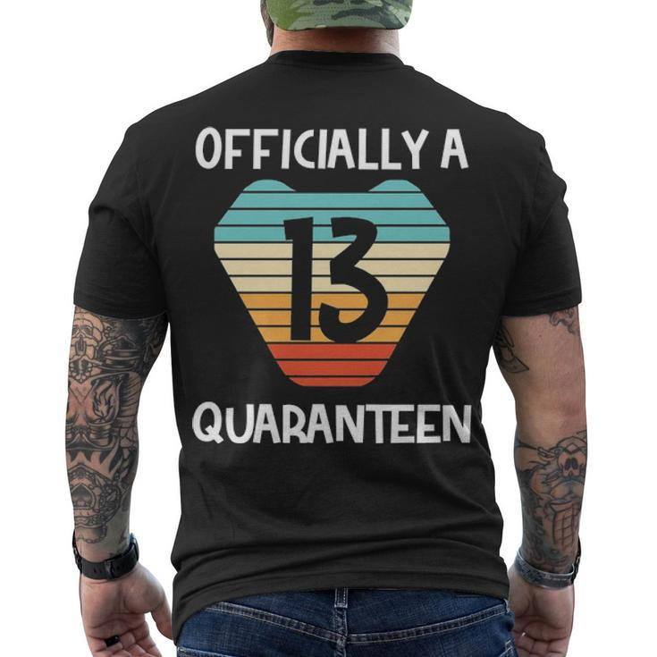 13 Officially A Quaranteen 13Th Birthday Gifts For Girls Boys   Tshirt Men's Crewneck Short Sleeve Back Print T-shirt