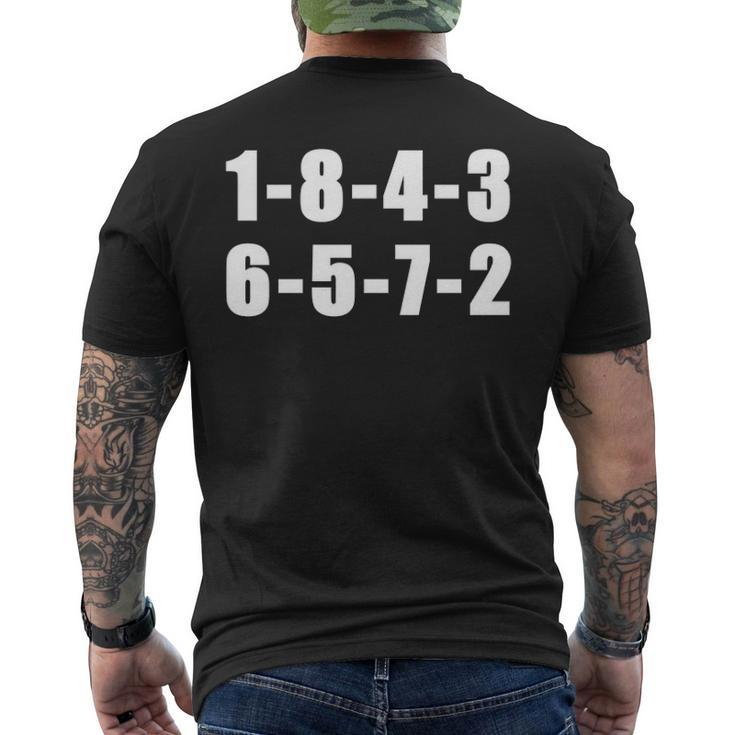 18436572 Firing Order Small Block Engine V8 Big Block Men's Back Print T-shirt