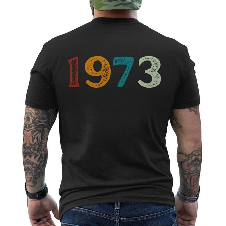 1973 Protect Roe V Wade Prochoice Womens Rights Men's Crewneck Short Sleeve Back Print T-shirt
