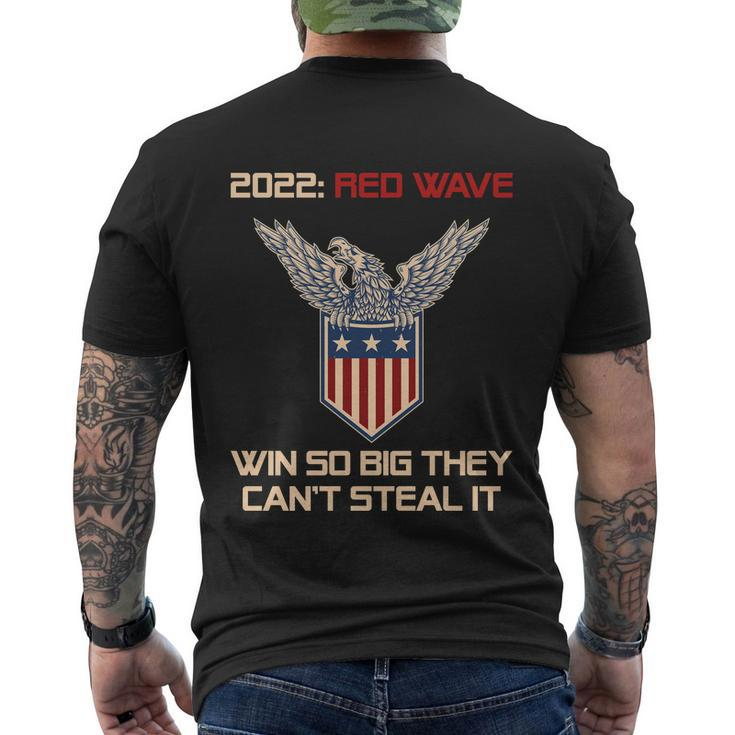 2022 Red Wave Conservative Republican Elections Men's Crewneck Short Sleeve Back Print T-shirt