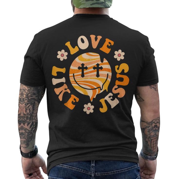 Men's Crewneck Short Sleeve Back Print T-shirt