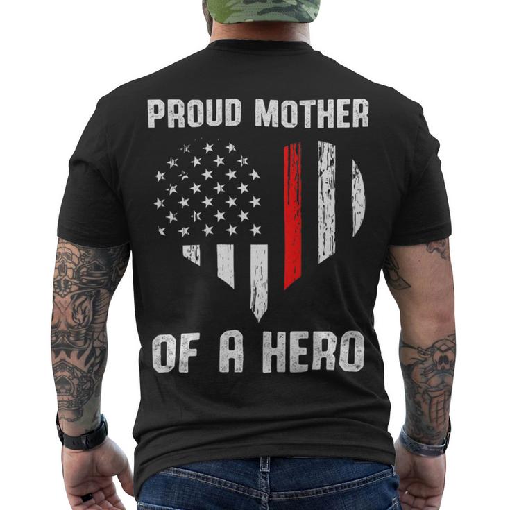 Firefighter Proud Mother Of A Firefighter V2 Men's T-shirt Back Print