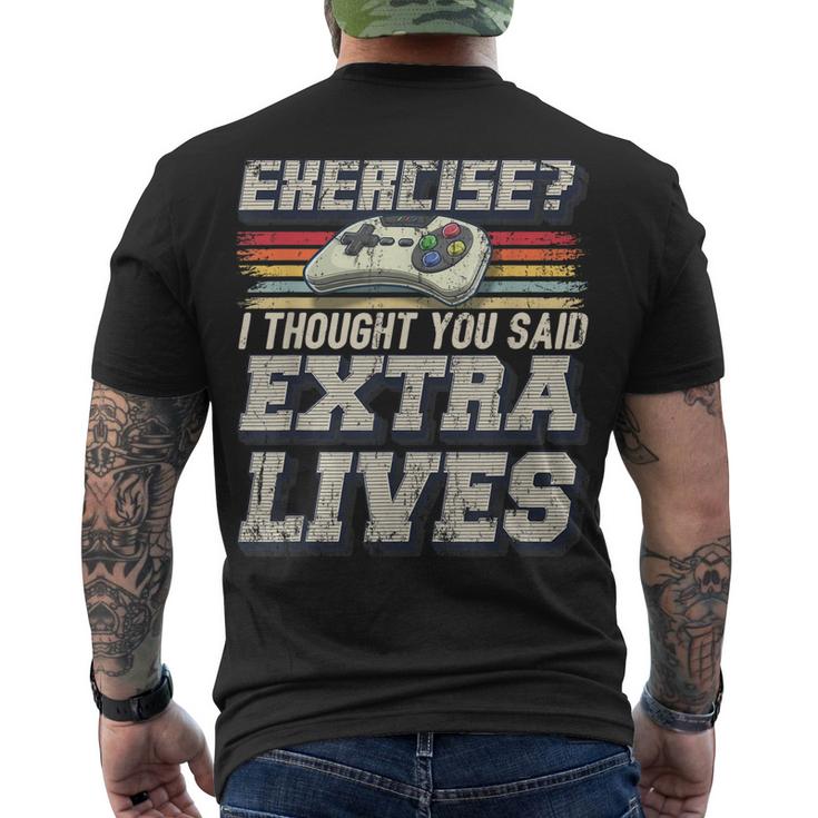 Men's Crewneck Short Sleeve Back Print T-shirt