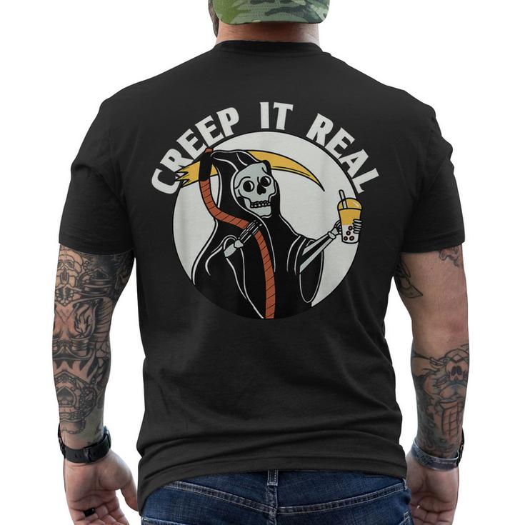 Men's Crewneck Short Sleeve Back Print T-shirt