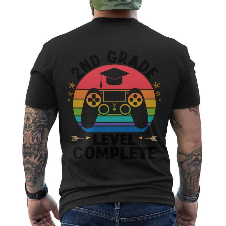 2Nd Grade Level Complete Game Back To School Men's Crewneck Short Sleeve Back Print T-shirt