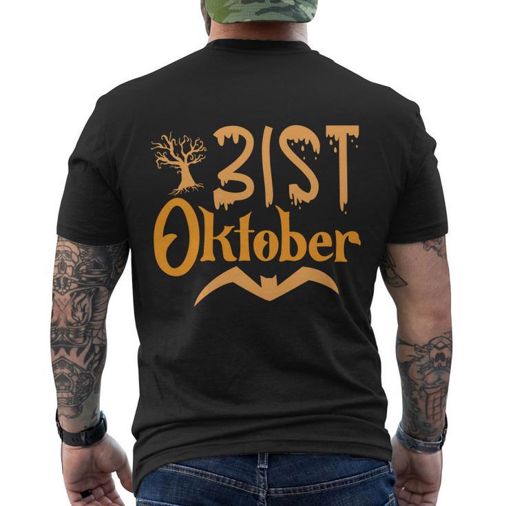 31St Oktober Halloween Quote Men's Crewneck Short Sleeve Back Print T-shirt