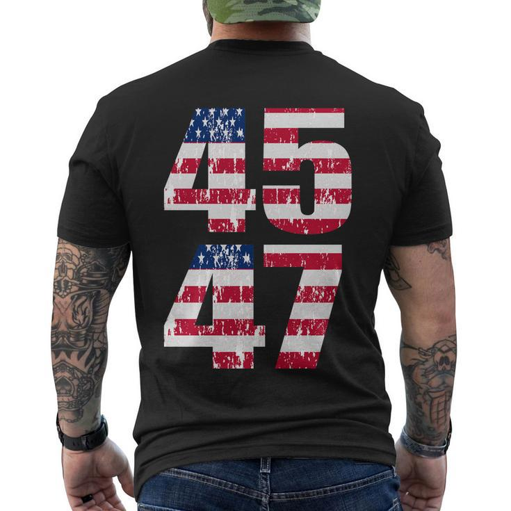 45 47 Trump 2024 Tshirt V2 Men's Crewneck Short Sleeve Back Print T-shirt