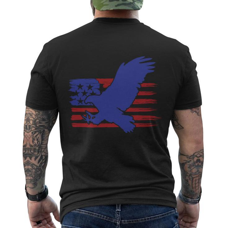 4Th Of July Eagle American Flag Proud American Men's T-shirt Back Print