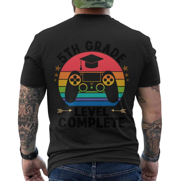 5Th Grade Level Complete Game Back To School Men's Crewneck Short Sleeve Back Print T-shirt
