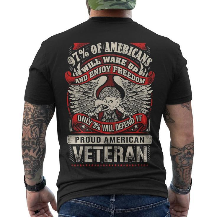 97 Of Americans Will Wake Up And Enjoy Freedom Men's Crewneck Short Sleeve Back Print T-shirt