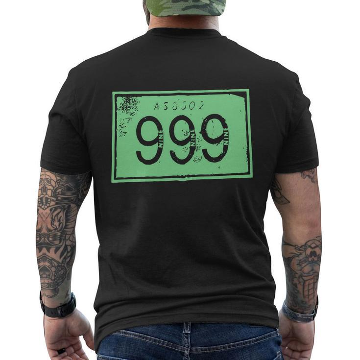 999 Punk Damned Buzzcocks Tshirt Men's Crewneck Short Sleeve Back Print T-shirt