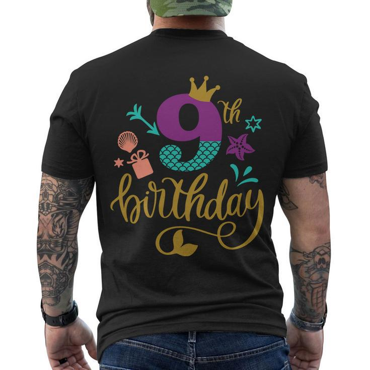 9Th Birthday Cute Men's T-shirt Back Print