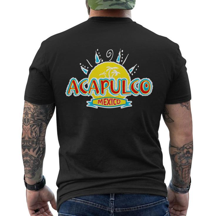Acapulco Men's Crewneck Short Sleeve Back Print T-shirt