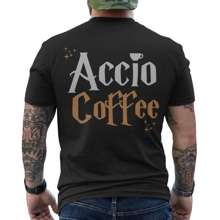 Accio Coffee Men's Crewneck Short Sleeve Back Print T-shirt