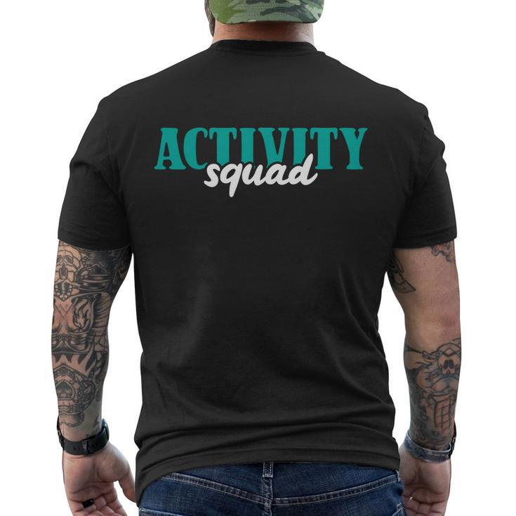 Activity Director Activity Assistant Activity Squad Cute Gift Men's Crewneck Short Sleeve Back Print T-shirt