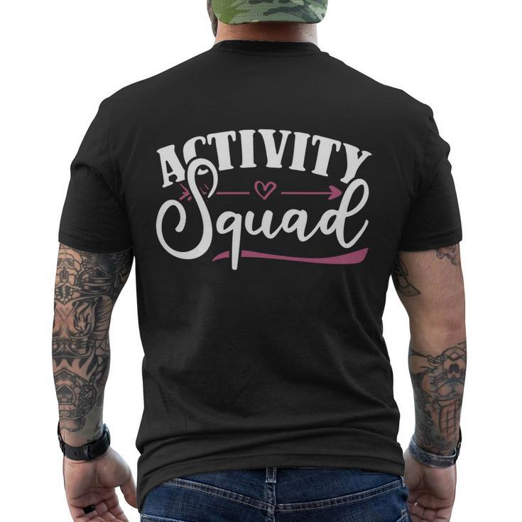 Activity Squad Activity Director Activity Assistant Funny Gift Men's Crewneck Short Sleeve Back Print T-shirt
