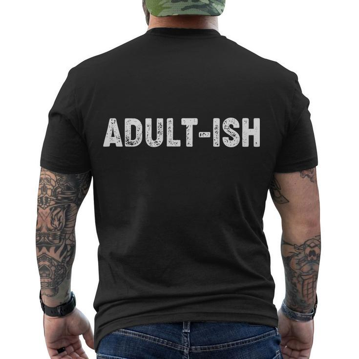 Adultish V2 Men's Crewneck Short Sleeve Back Print T-shirt