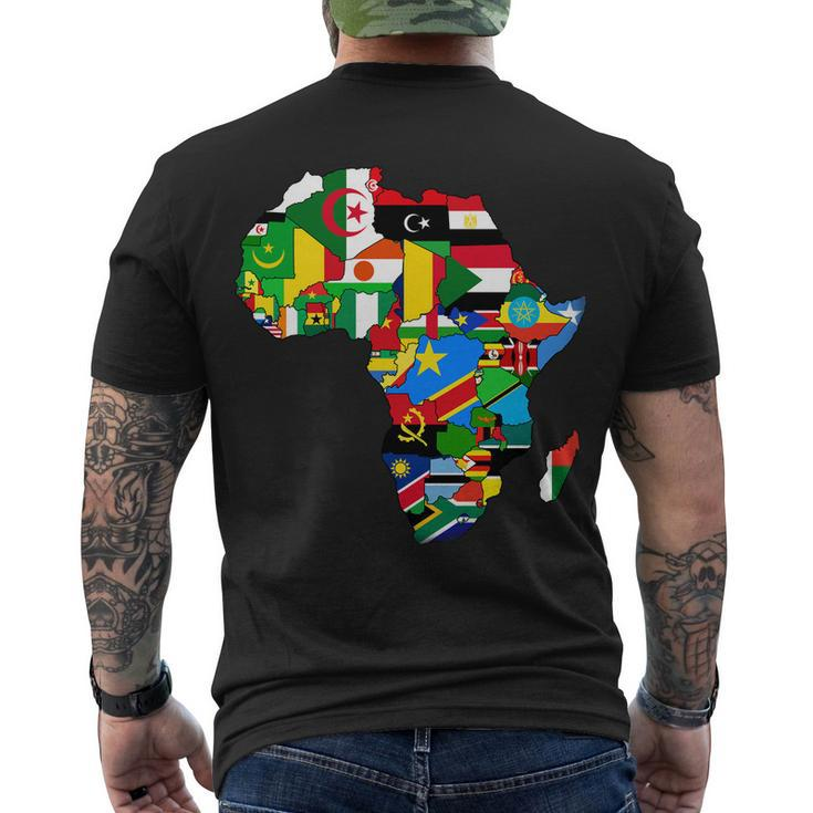 Africa Proud African Country Flags Tshirt Men's Crewneck Short Sleeve Back Print T-shirt