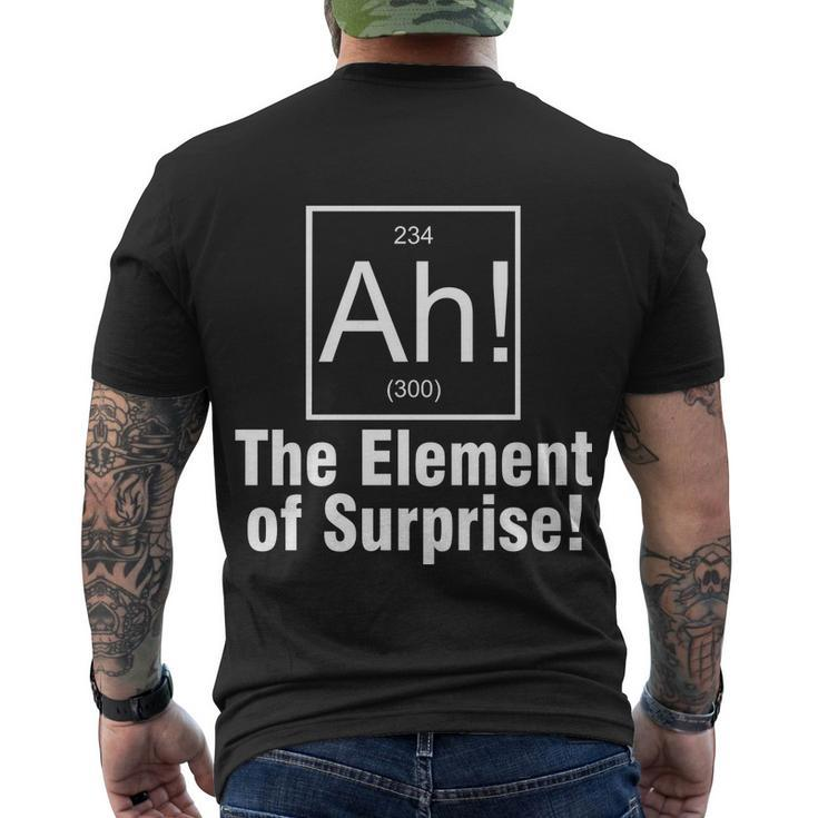 Ah The Element Of Surprise Tshirt Men's Crewneck Short Sleeve Back Print T-shirt