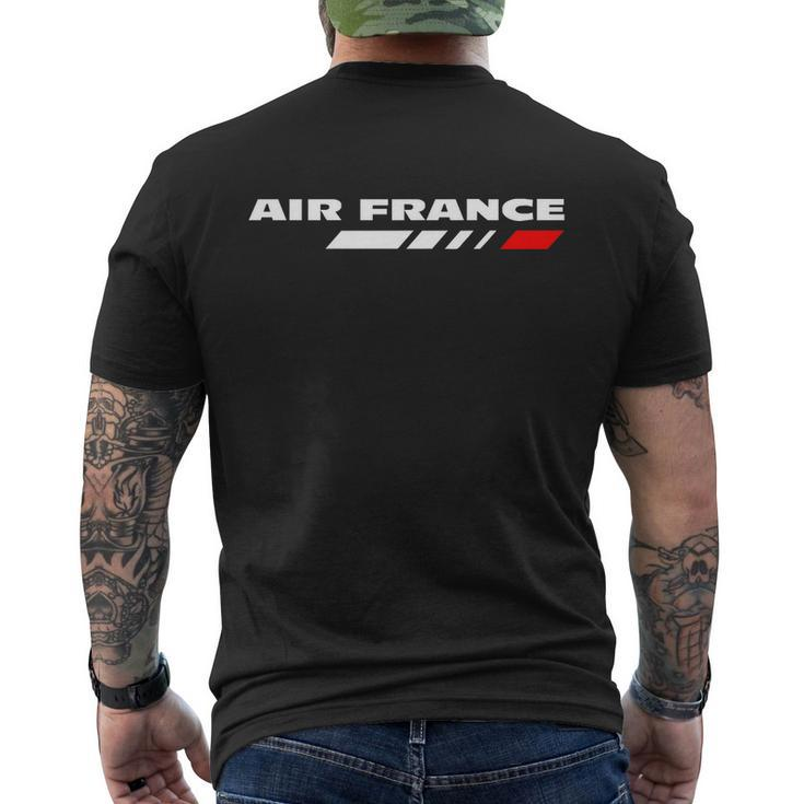 Air France Tshirt Men's Crewneck Short Sleeve Back Print T-shirt