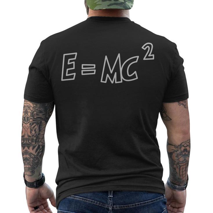 Albert Einstein EMc2 Equation Men's Crewneck Short Sleeve Back Print T-shirt