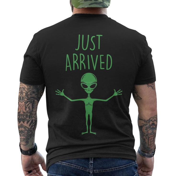Alien Just Arrived Men's Crewneck Short Sleeve Back Print T-shirt