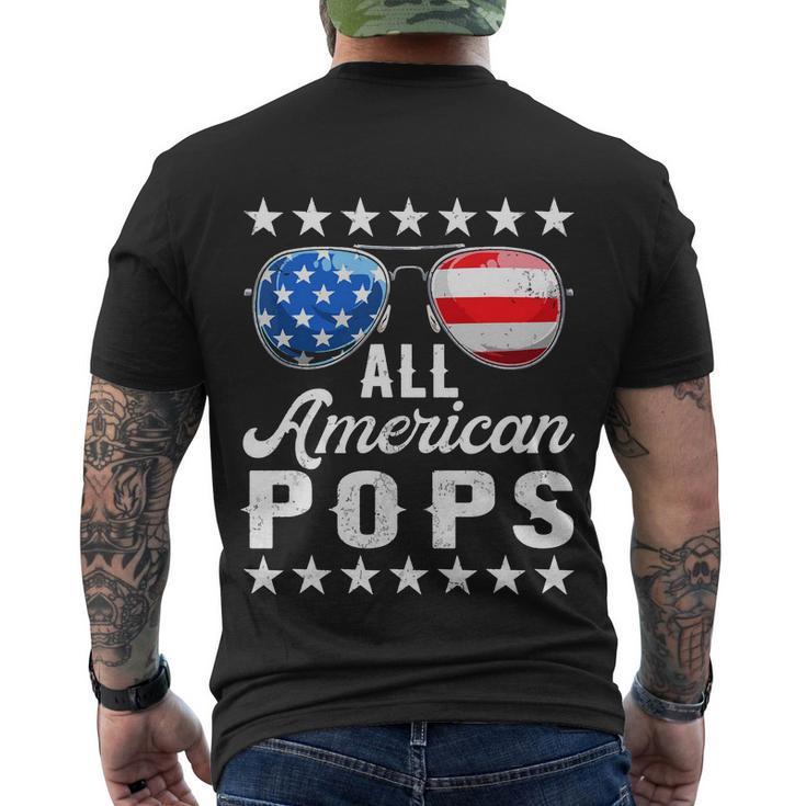 All American Pops Shirts 4Th Of July Matching Outfit Family Men's Crewneck Short Sleeve Back Print T-shirt