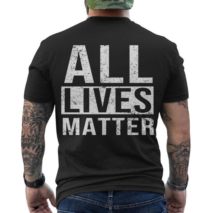 All Lives Matter V2 Men's Crewneck Short Sleeve Back Print T-shirt