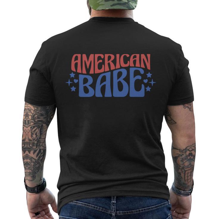 American Babe 4Th Of July V2 Men's Crewneck Short Sleeve Back Print T-shirt