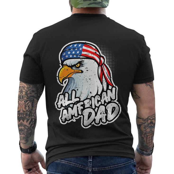 American Bald Eagle Mullet 4Th Of July All American Dad Gift Men's Crewneck Short Sleeve Back Print T-shirt