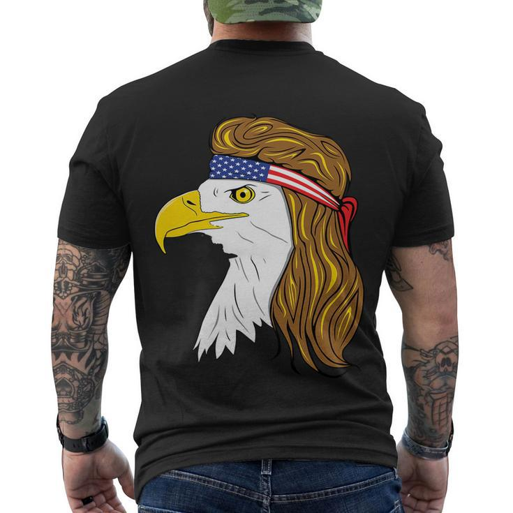 American Bald Eagle Mullet 4Th Of July Funny Usa Patriotic Cute Gift Men's Crewneck Short Sleeve Back Print T-shirt