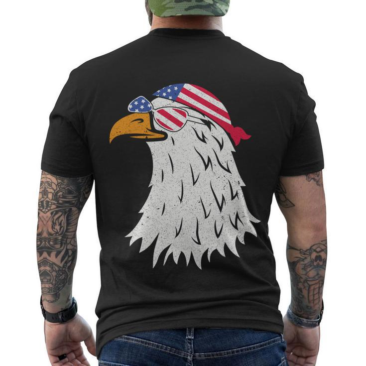 American Bald Eagle Mullet 4Th Of July Vintage Gift Men's Crewneck Short Sleeve Back Print T-shirt
