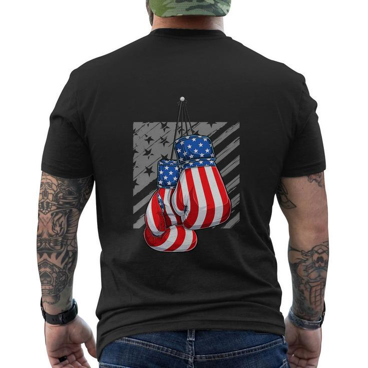 American Boxer Funny 4Th Of July Men's Crewneck Short Sleeve Back Print T-shirt