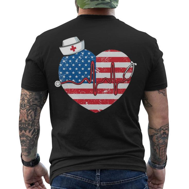 American Nurse V2 Men's Crewneck Short Sleeve Back Print T-shirt