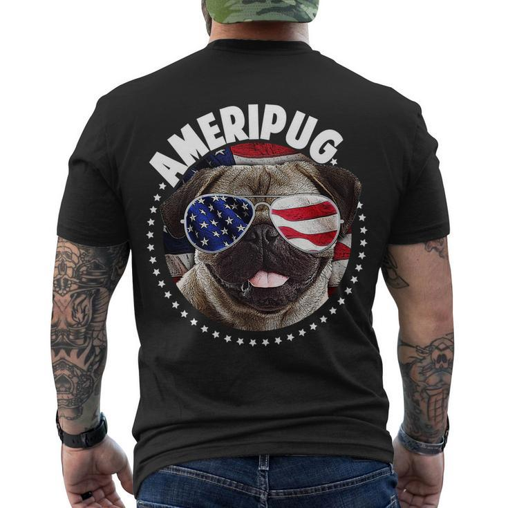 Ameripug Men's Crewneck Short Sleeve Back Print T-shirt