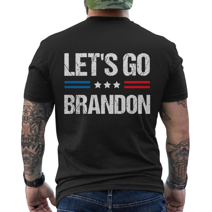 Anti Biden Lets Go Brandon Funny Anti Joe Biden Lets Go Brandon Tshirt Men's Crewneck Short Sleeve Back Print T-shirt