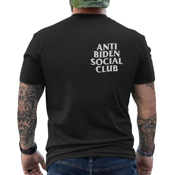 Anti Biden Social Club V2 Men's Crewneck Short Sleeve Back Print T-shirt