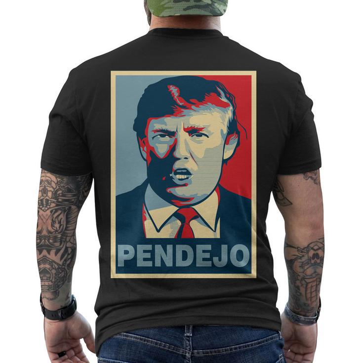 Anti Trump Pendejo Poster Not My President Men's Crewneck Short Sleeve Back Print T-shirt