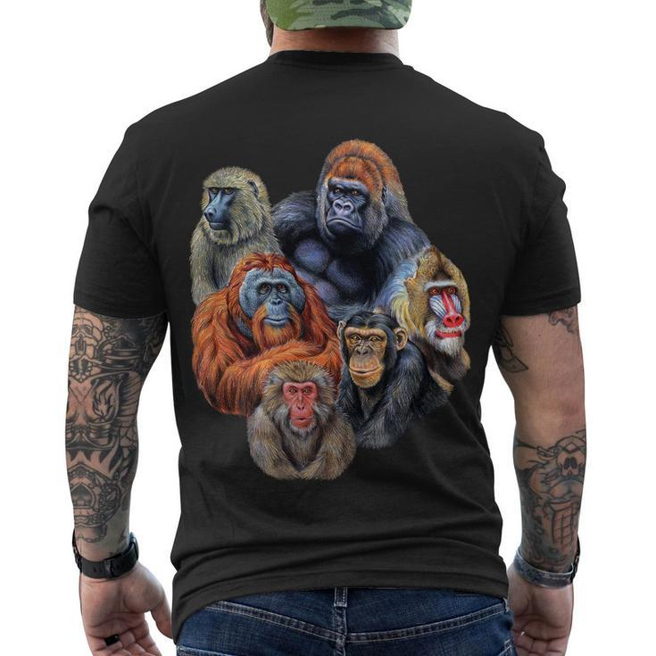 Ape Collage Men's Crewneck Short Sleeve Back Print T-shirt