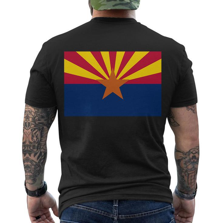 Arizona Flag V2 Men's Crewneck Short Sleeve Back Print T-shirt
