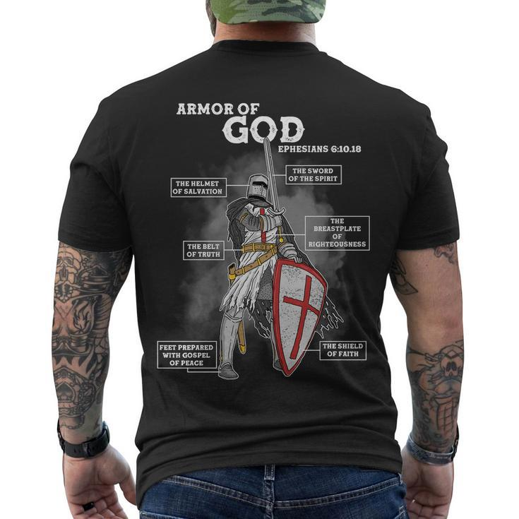 Armor Of God Ephesian 610-18 Tshirt Men's Crewneck Short Sleeve Back Print T-shirt