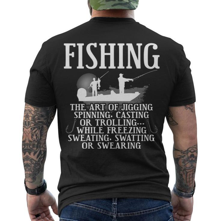 Art Of Fishing Men's Crewneck Short Sleeve Back Print T-shirt