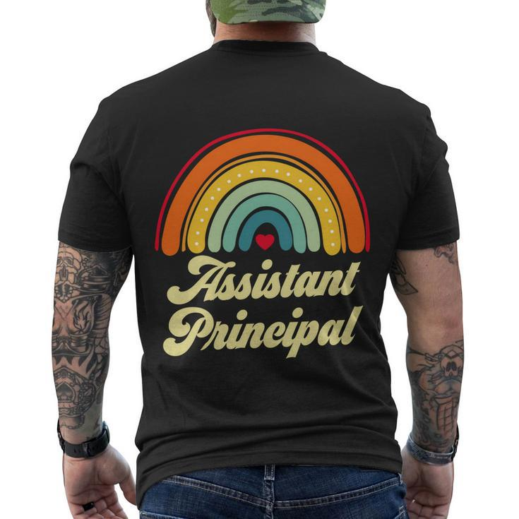Assistant Principal Vintage Retro Birthday Coworker Cool Men's T-shirt Back Print