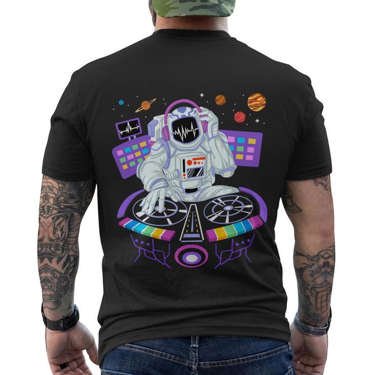 Astronaut Dj Men's Crewneck Short Sleeve Back Print T-shirt