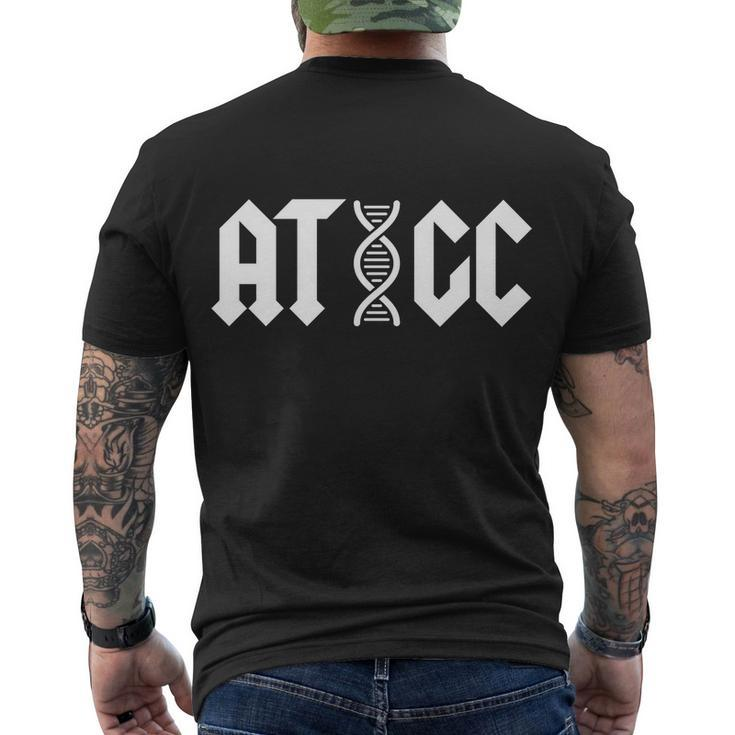 Atgc Funny Science Biology Dna Men's Crewneck Short Sleeve Back Print T-shirt