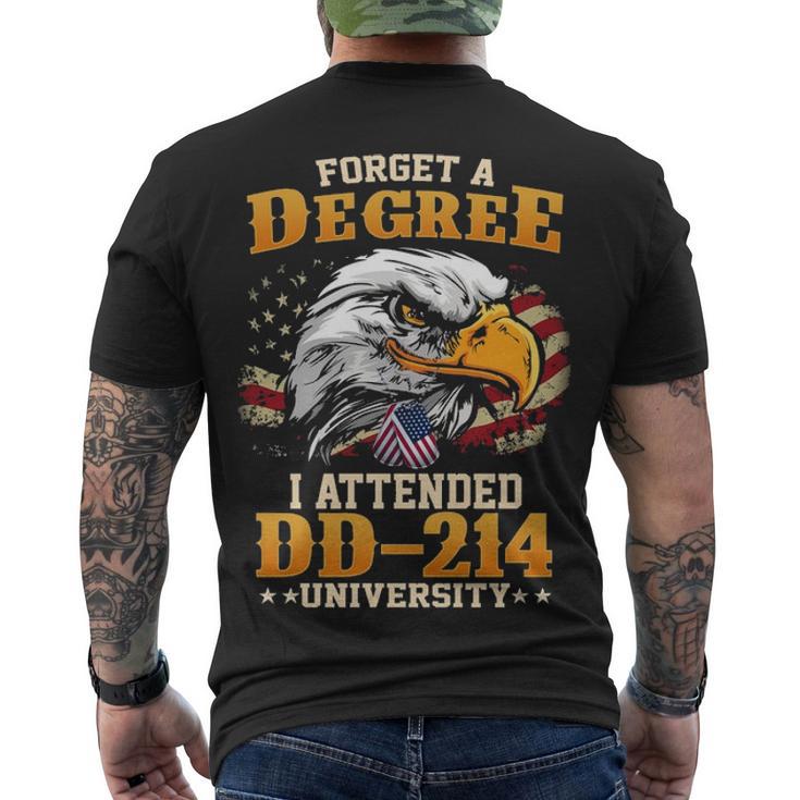 Attended Dd 214 University Men's Crewneck Short Sleeve Back Print T-shirt